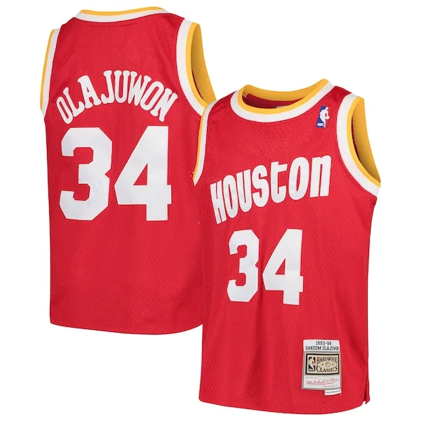 Elegante Hakeem Olajuwon Houston Rockets Youth Swingman Throwback Jersey Red