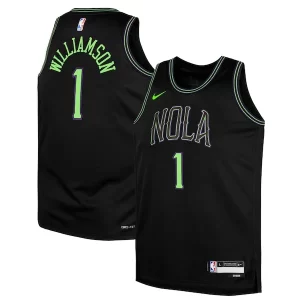 Elegante Increíble Bonito Zion Williamson New Orleans Pelicans Nike Youth Swingman Replica Jersey City Edition Black