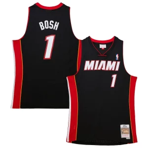 Magnífico Chris Bosh Miami Heat Hardwood Classics Swingman Jersey Black