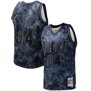 Elegante Moderno Ray Allen Milwaukee Bucks Hardwood Classics 1996/97 Tie Dye Swingman Jersey Black