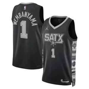 Elegante Original Victor Wembanyama San Antonio Spurs Jordan Brand Unisex Swingman Jersey Statement Edition Black