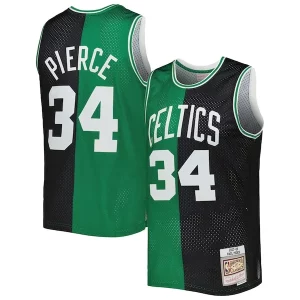 Elegante Paul Pierce Boston Celtics Hardwood Classics 2007/08 Split Swingman Jersey Black/Kelly Green