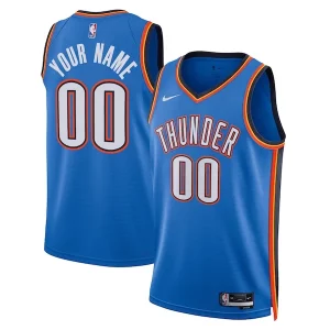 Elegante Perfecto Oklahoma City Thunder Nike Unisex Swingman Custom Jersey Blue Icon Edition