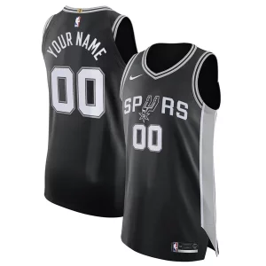Elegante San Antonio Spurs Nike Authentic Custom Jersey Black Icon Edition