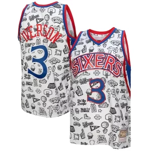 Elegante Único Exquisito Allen Iverson Philadelphia 76ers 1996/97 Swingman Jersey White