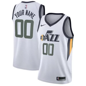 Elegante Utah Jazz Nike Swingman Custom Jersey Association Edition White