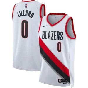 Encantador Cool Damian Lillard Portland Trail Blazers Nike Unisex Swingman Jersey Association Edition White/Black