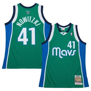 Encantador Dirk Nowitzki Dallas Mavericks 2004/05 Hardwood Classics Authentic Jersey Green