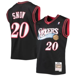 Encantador Eric Snow Philadelphia 76ers 2000/01 Hardwood Classics Swingman Jersey Black