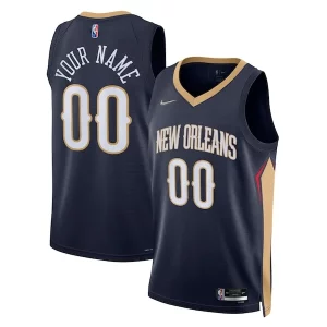 Encantador Exquisito Elegante New Orleans Pelicans Nike 2021/22 Diamond Swingman Custom Jersey Icon Edition Navy
