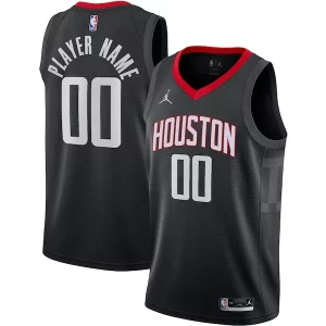 Encantador Houston Rockets Jordan Brand Swingman Custom Jersey Statement Edition Black