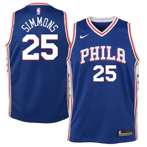 Encantador Magnífico Ben Simmons Philadelphia 76ers Nike Youth Swingman Jersey Royal Icon Edition/White