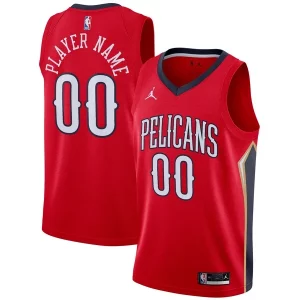 Encantador New Orleans Pelicans Jordan Brand Swingman Custom Jersey Statement Edition Red