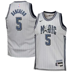 Encantador Original Paolo Banchero Orlando Magic Nike Youth 2024/25 Swingman Player Jersey City Edition Silver