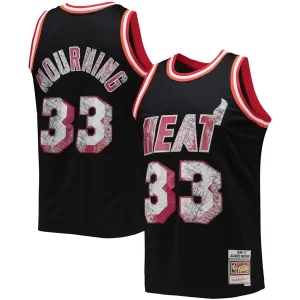 Encantador Original Robusto Alonzo Mourning Miami Heat 1996/97 Hardwood Classics NBA 75th Anniversary Diamond Swingman Jersey Black
