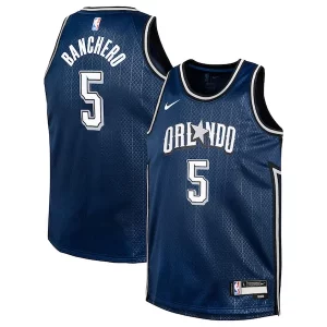 Encantador Paolo Banchero Orlando Magic Nike Youth Swingman Replica Jersey City Edition Navy