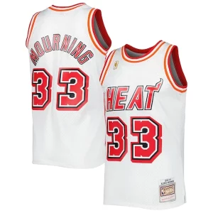 Encantador Perfecto Alonzo Mourning Miami Heat Hardwood Classics Swingman Jersey White