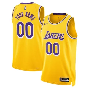 Encantador Robusto Elegante Los Angeles Lakers Nike Unisex Swingman Custom Jersey Gold Icon Edition