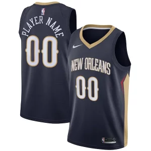 Encantador Único New Orleans Pelicans Nike Swingman Custom Jersey Navy Icon Edition