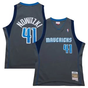 Encantador Versátil Perfecto Dirk Nowitzki Dallas Mavericks 2003/04 Hardwood Classics Swingman Jersey Gray