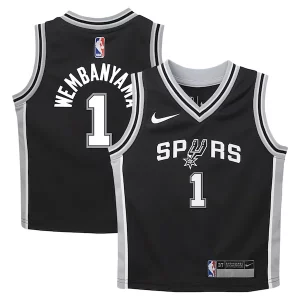 Sofisticado Perfecto Clásico Victor Wembanyama San Antonio Spurs Nike Toddler Swingman Player Jersey Icon Edition Black