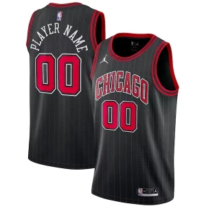 Estupendo Chicago Bulls Jordan Brand Swingman Custom Jersey Statement Edition Black