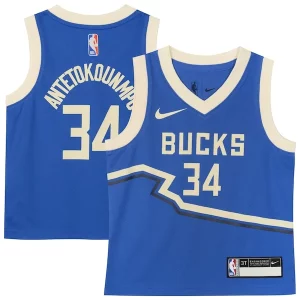 Ideal Perfecto Cool Giannis Antetokounmpo Milwaukee Bucks Nike Toddler 2024/25 Swingman Player Jersey City Edition Royal