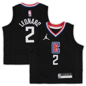 Estupendo Increíble Maravilloso Kawhi Leonard LA Clippers Jordan Brand Toddler 2020/21 Jersey Black Statement Edition