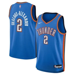 Resistente Shai Gilgeous Alexander Oklahoma City Thunder Nike Youth Swingman Jersey Icon Edition Blue