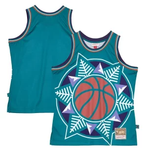Estupendo Maravilloso Utah Jazz Hardwood Classics Blown Out Fashion Jersey Turquoise