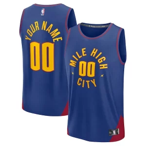 Estupendo Moderno Resistente Denver Nuggets Fast Break Custom Jersey Statement Edition Blue/Navy
