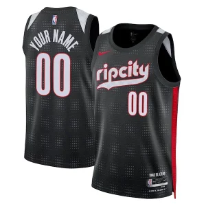 Estupendo Portland Trail Blazers Nike Unisex 2024/25 Custom Swingman Jersey City Edition Black