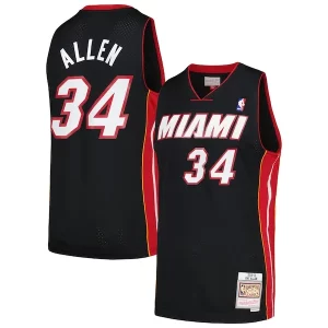 Estupendo Resistente Ray Allen Miami Heat 2012/13 Hardwood Classics Swingman Jersey Black