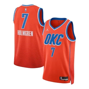 Elegante Delicioso Chet Holmgren Oklahoma City Thunder Jordan Brand Unisex Swingman Jersey Statement Edition Orange