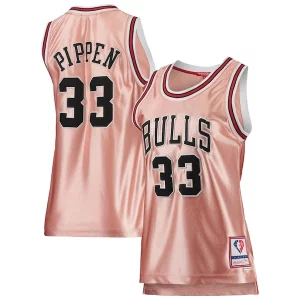 Exquisito Bonito Genial Scottie Pippen Chicago Bulls Women's 75th Anniversary Rose Gold 1997 Swingman Jersey Pink