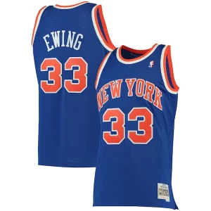 Exquisito Chulo Comodo Patrick Ewing New York Knicks 1991/92 Big & Tall Hardwood Classics Swingman Jersey Blue