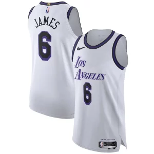 Exquisito Clásico LeBron James Los Angeles Lakers Nike 2022/23 Authentic Jersey City Edition White