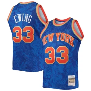 Exquisito Comodo Hermoso Patrick Ewing New York Knicks Hardwood Classics 1991/92 Lunar New Year Swingman Jersey Blue