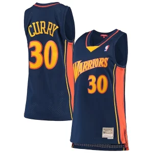 Exquisito Comodo Stephen Curry Golden State Warriors Women's 2009 10 Hardwood Classics Swingman Jersey Navy
