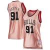 Exquisito Dennis Rodman Chicago Bulls Women's 75th Anniversary Rose Gold 1997 Swingman Jersey Pink
