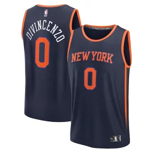 Exquisito Genial Donte DiVincenzo New York Knicks Fast Break Replica Player Jersey Statement Edition Navy