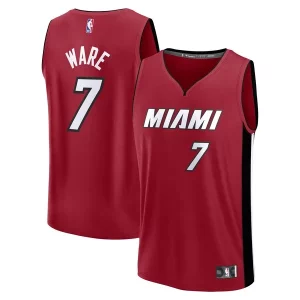 Exquisito Increíble Kel'el Ware Miami Heat Fast Break Player Jersey Statement Edition Red