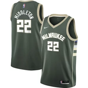 Exquisito Khris Middleton Milwaukee Bucks Nike Youth 2021/22 Swingman Jersey Icon Edition Hunter Green