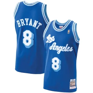 Exquisito Men's Los Angeles Lakers Kobe Bryant Royal 1996 97 Hardwood Classics Authentic Player Jersey/Gold/Purple