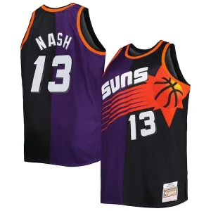 Exquisito Steve Nash Phoenix Suns Big & Tall Hardwood Classics 1996/97 Split Swingman Jersey Purple/Black