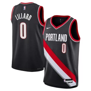 Elegante Damian Lillard Portland Trail Blazers Nike Youth Swingman Jersey Icon Edition Black