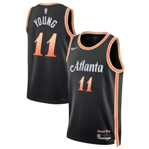 Fácil de llevar Delicioso Comodo Trae Young Atlanta Hawks Nike Unisex 2022/23 Swingman Jersey City Edition Black