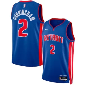 Fácil de llevar Delicioso Resistente Cade Cunningham Detroit Pistons Nike Unisex Swingman Jersey Icon Edition Blue/White