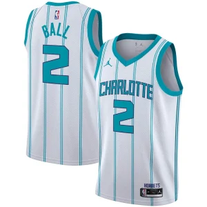 Fácil de llevar Duradero Genial LaMelo Ball Charlotte Hornets Jordan Brand 2020/21 Swingman Player Jersey Association Edition White
