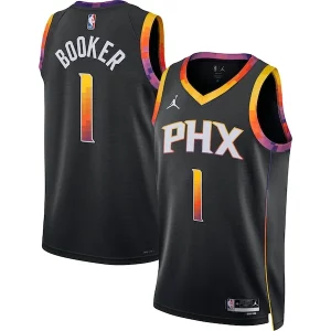 Fácil de llevar Fantástico Devin Booker Phoenix Suns Jordan Brand Unisex Swingman Jersey Statement Edition Black